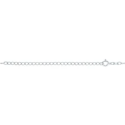 Open-Heart Cross Pendant In Sterling Silver (1/10 Ct. Tw.)