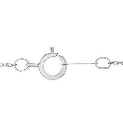 Oval Lab Grown Diamond Necklace In 14K White Gold (1/3 Ct. Tw.)