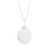 Oval Locket In Sterling Silver, 18"