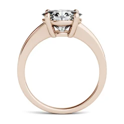 Oval Moissanite Solitaire Ring In 14K Rose Gold (2 1/10 Ct.)