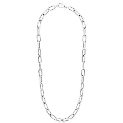 Paperclip Chain Necklace In Sterling Silver, 18"