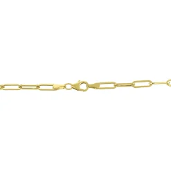 Paperclip Chain Necklace In 14K Yellow Gold, 3.15Mm, 18
