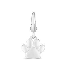 Paw Charm In Sterling Silver