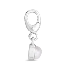 Pearl Birthstone Charm In Sterling Silver