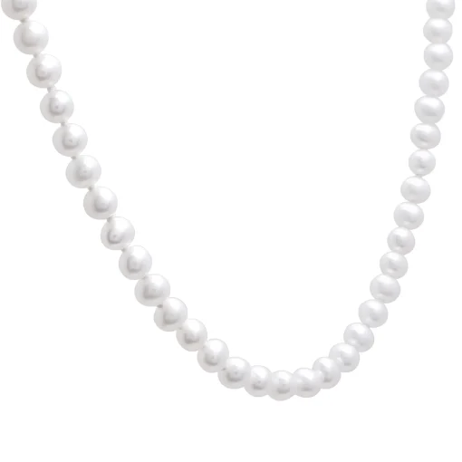 Pearl Necklace With Vermeil Closure