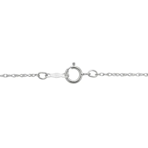 Pear-Shaped Blue Sapphire & Diamond Bee Pendant In 10K White Gold