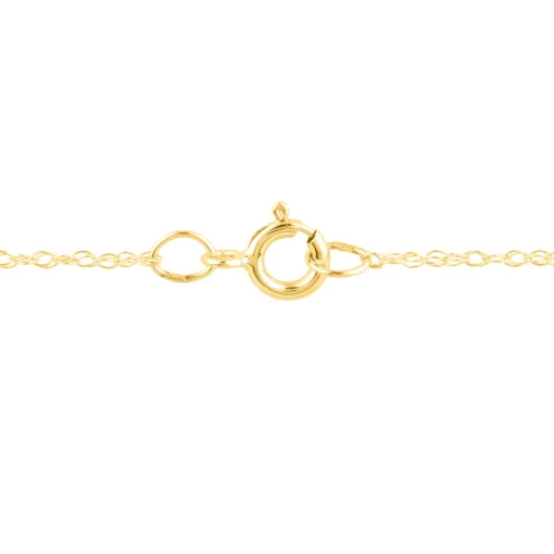 Pear-Shaped London Blue Topaz & Diamond Pendant In 10K Yellow Gold
