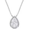 Pear-Shaped Moissanite Pendant In Sterling Silver (2 Ct.)