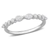Pear-Shaped Moissanite Stacking Ring In Sterling Silver (2/5 Ct. Tw.)