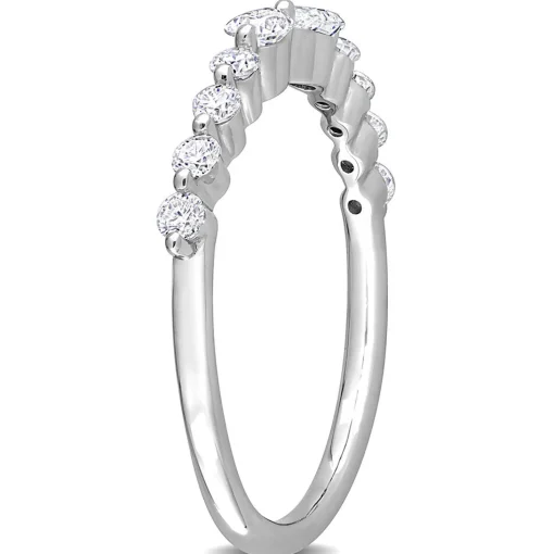 Pear-Shaped Moissanite Stacking Ring In Sterling Silver (2/5 Ct. Tw.)