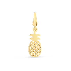 Pineapple Charm In 10K Yellow Gold