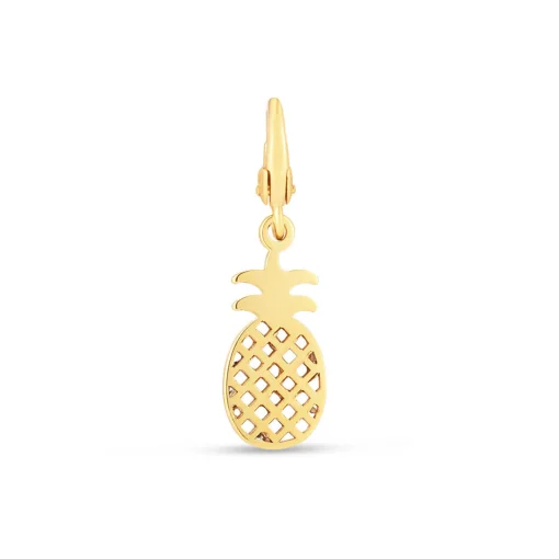 Pineapple Charm In 10K Yellow Gold
