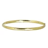 Polished Hinge Bangle Bracelet In 14K Yellow Gold
