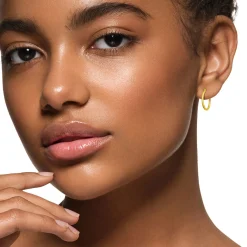 Polished Hoop Earrings In 14K Yellow Gold