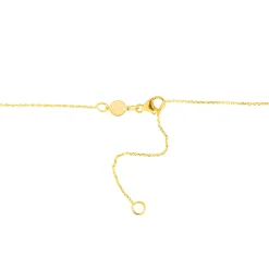 Polished Semi Circle Pendant In 14K Yellow Gold