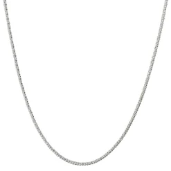 Popcorn Chain Necklace In Sterling Silver