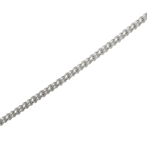 Popcorn Chain Necklace In Sterling Silver