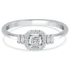 Princess-Cut Diamond Promise Ring In 10K White Gold (1/5 Ct. Tw.)