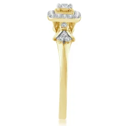 Princess-Cut Diamond Promise Ring In 10K Yellow Gold (1/4 Ct. Tw.)
