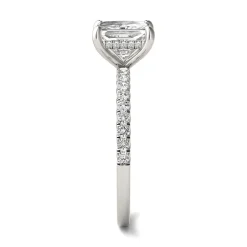 Princess-Cut Moissanite Ring In 14K White Gold (1 3/4 Ct. Tw.)