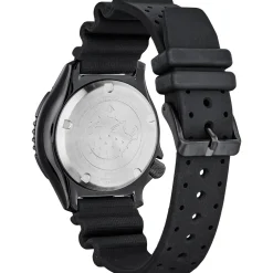 Promaster Diver Black Polyurethane Men's Watch In Black Ion-Plated Stainless Steel