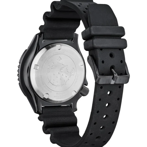 Promaster Diver Black Polyurethane Men's Watch In Black Ion-Plated Stainless Steel