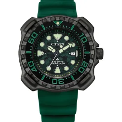 Promaster Diver Green Polyurethane Men's Watch In Gray Titanium