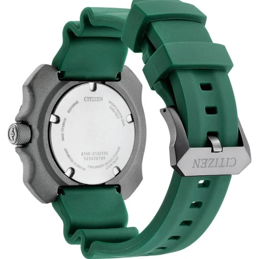 Promaster Diver Green Polyurethane Men's Watch In Gray Titanium
