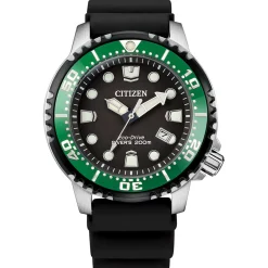 Promaster Diver Men's Watch With Polyurethane Bracelet In Sterling Silver