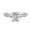 Radiant-Cut Moissanite Ring In 14K White Gold (1 3/8 Ct. Tw.)
