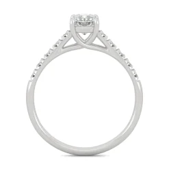 Radiant-Cut Moissanite Ring In 14K White Gold (1 3/8 Ct. Tw.)