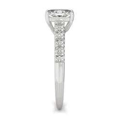 Radiant-Cut Moissanite Ring In 14K White Gold (1 3/8 Ct. Tw.)