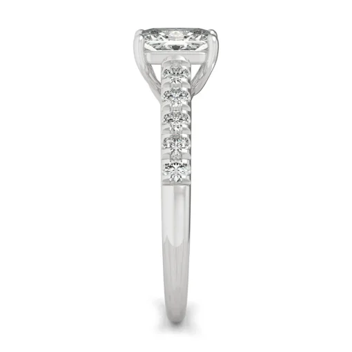 Radiant-Cut Moissanite Ring In 14K White Gold (1 3/8 Ct. Tw.)