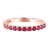 Rhodolite Garnet Stacking Ring In 10K Rose Gold