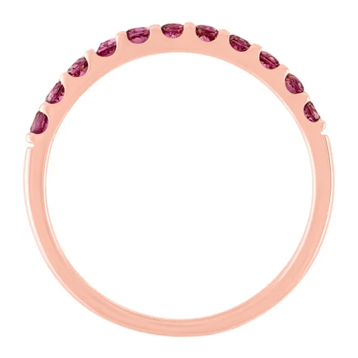 Rhodolite Garnet Stacking Ring In 10K Rose Gold