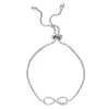 Rhythm & Muse™ Lab Created White Sapphire "Mom" Infinity Bolo Bracelet In Sterling Silver