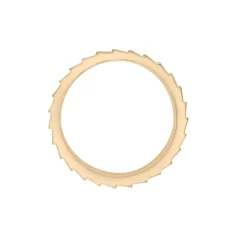 Ribbed Diamond Line Ring In Vermeil (1/10 Ct. Tw.)