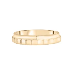 Ribbed Ring In Vermeil