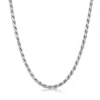 Rope Chain In Sterling Silver, 18"