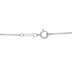 Round Diamond Station Necklace In 10K White Gold (1/4 Ct. Tw.)