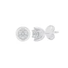 Round Diamond Stud Earrings With U-Settings In 10K Gold (3/8 Ct. Tw.)