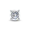 Round Lab Grown Diamond Stud Earring In 14K White Gold (1 Ct. Tw.)