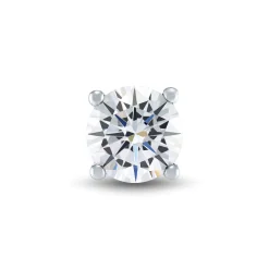 Round Lab Grown Diamond Stud Earring In 14K White Gold (1 Ct. Tw.)