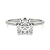 Round Moissanite Solitaire Ring In Platinum (2 3/4 Ct.)