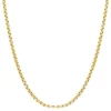 Rounded Box Chain In 14K Yellow Gold, 22"