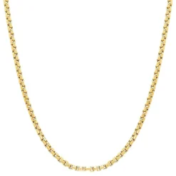 Rounded Box Chain In 14K Yellow Gold, 22"