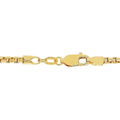 Rounded Box Chain In 14K Yellow Gold, 22"
