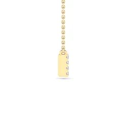 Ruby And Diamond Bar Pendant In 14K Yellow Gold (1/7 Ct. Tw.)