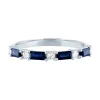 Sapphire & 1/5 Ct. Tw. Diamond Ring In 10K White Gold