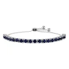 Sapphire Bolo Bracelet In Sterling Silver
